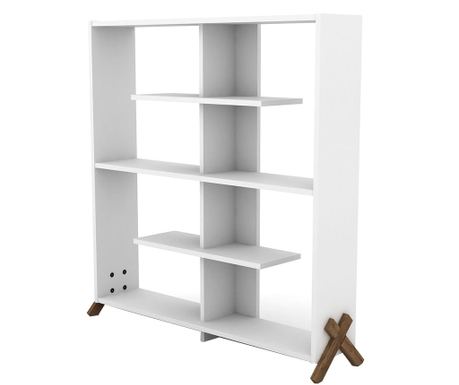 Biblioteca Kipp Walnut White