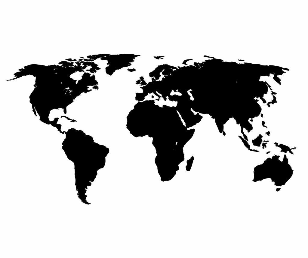 Sticker World Map - Vivre.ro