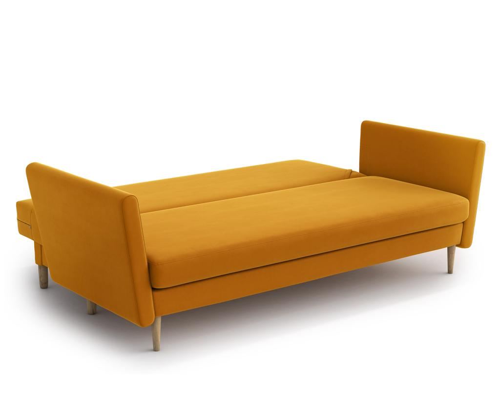 Canapea extensibila 3 locuri Joleen Golden Velvet