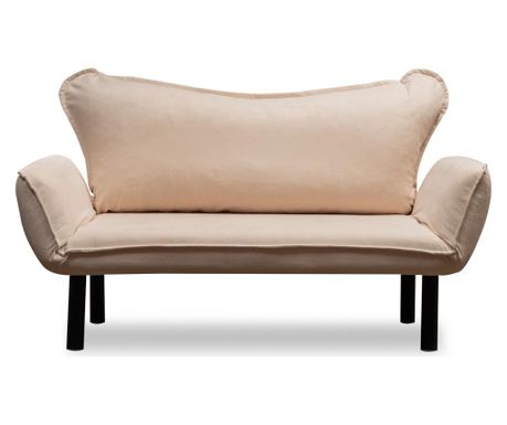 Canapea extensibila cu 2 locuri Carla Cream