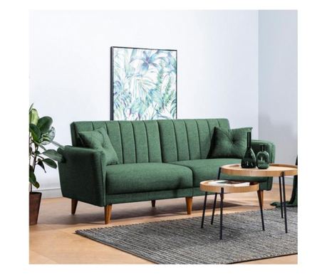 Canapea extensibila cu 3 locuri Aqua Green