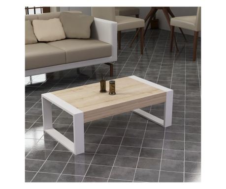 Masuta de cafea Retro Oak And White